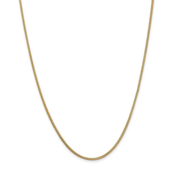1.25mm 14k Yellow Gold Solid Franco Chain Necklace, 20 Inch - Picture 3 of 8